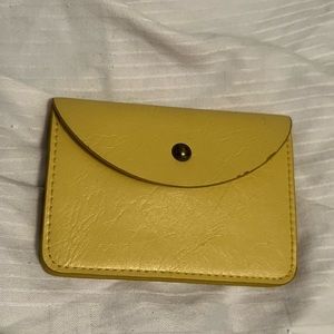 Yellow mini wallet
